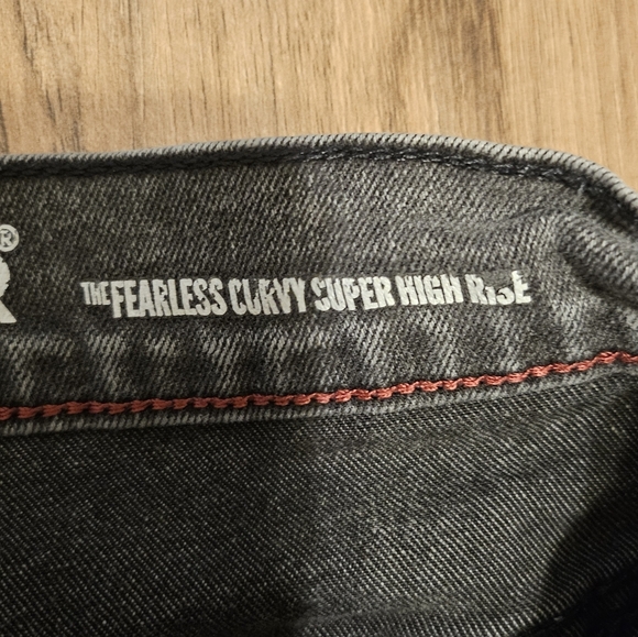 Wallflower Grey Jean Shorts Distressed Style - Picture 5 of 6